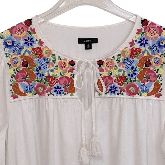 REIMAGINED BY J CREW - SIZE XL - FARMER’S MARKET DRESS TUNIC - EMBROIDERED B21 - Picture 2 of 16